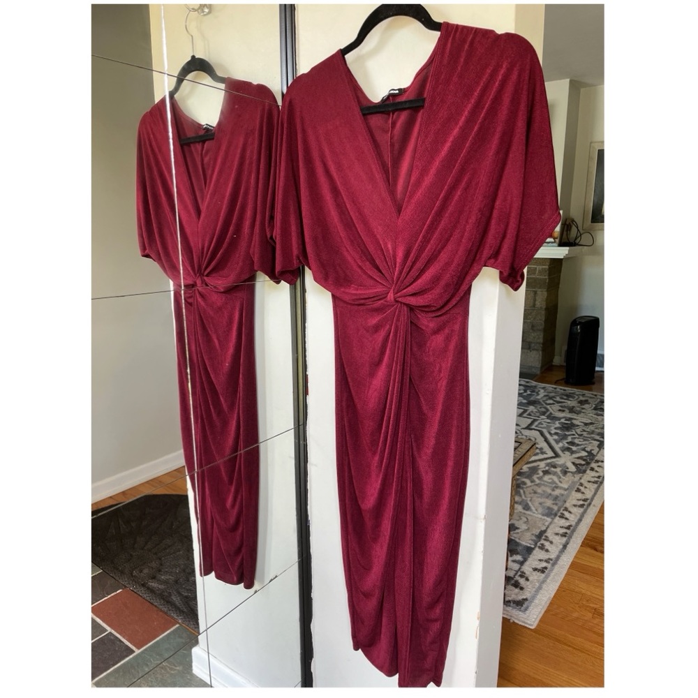 Red slingy dress